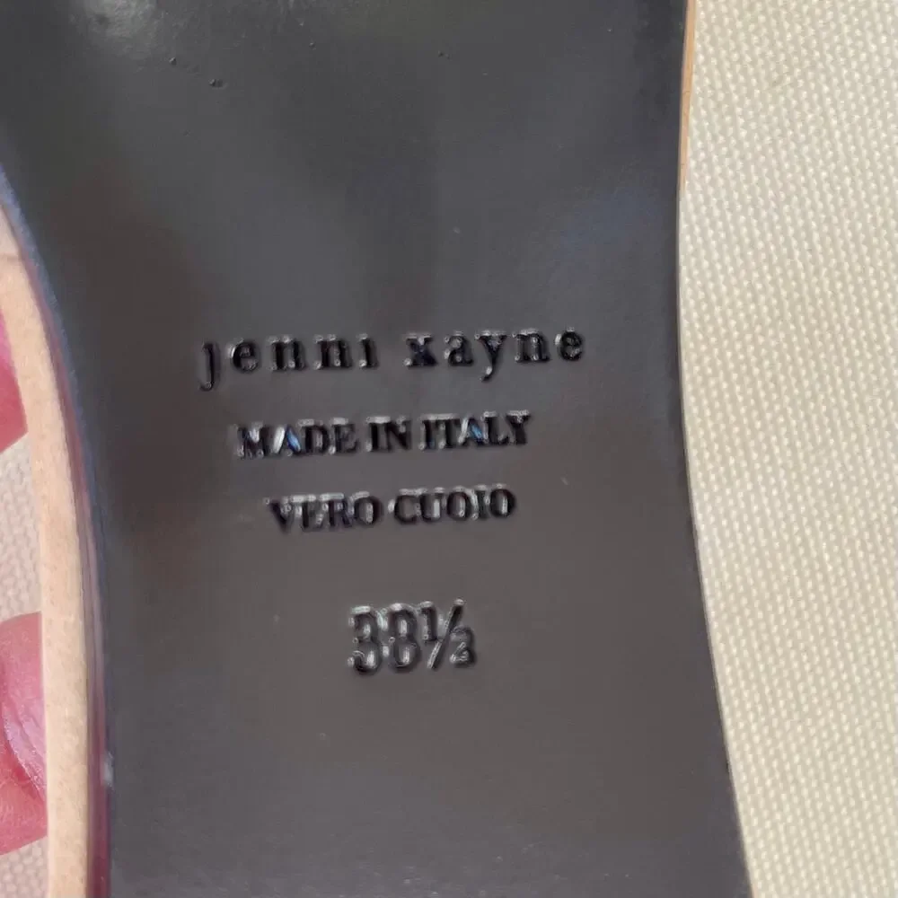 Jenni Kayne d'Orsay Pointed Toe Flats Napa Leather Natural Size 38.5 - Picture 13 of 14